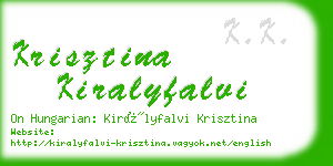 krisztina kiralyfalvi business card